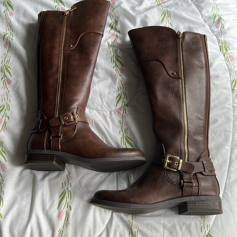 gbyoguess brown 18’ boots